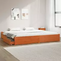 Lovos rėmas Vaško ruda 180 x 200 cm Kietas pušies medis