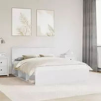 Lovos rėmas Balta 160 x 200 cm Kietos pušies mediena