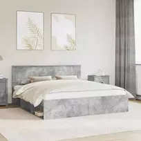Lovos rėmas Betoninė 180 x 200 cm Kietos pušies mediena