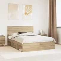 Lovos rėmas Sonoma ąžuolas 150 x 200 cm Kietos pušies mediena