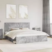 Lovos rėmas Betoninė 180 x 200 cm Kietos pušies mediena