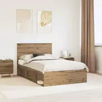Lova Lovos rėmas Meistrų ąžuolas 120 x 200 cm Kietos pušies mediena