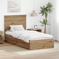 Lova Lovos rėmas Amatininkų ąžuolas 90 x 200 cm Apdirbta mediena