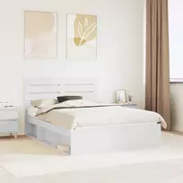 Lovos rėmas Balta 160 x 200 cm Kietos pušies mediena