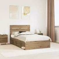 Lova Lovos rėmas Meistrų ąžuolas 120 x 200 cm Kietos pušies mediena