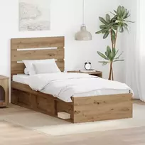 Lova Lovos rėmas Meistrų ąžuolas 90 x 200 cm Kietos pušies mediena