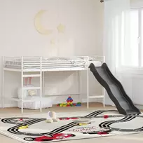 Vaikiška dvigulis lovos rėmas su slidėmis Balta ir antracito