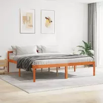 Lovos rėmas Vaško ruda 180 x 200 cm Kietos pušies mediena