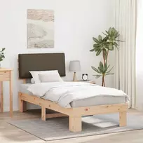 Lova Lovo rėmas su apmuštu galvūgaliu Taupe 90 x 200 cm