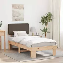 Lova Lovo rėmas su apmuštu galvūgaliu Taupe 90 x 200 cm
