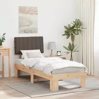 Lova Lovo rėmas su apmuštu galvūgaliu Taupe 80 x 200 cm
