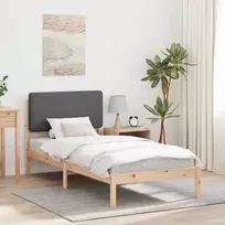 Lova Lovo rėmas su apmuštu galvūgaliu Tamsiai pilka 90 x 200 cm