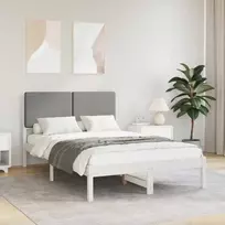 Lova Lovo rėmas su apmuštu galvūgaliu Šviesiai pilka 120 x 190 cm