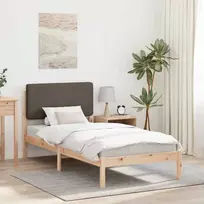 Lova Lovo rėmas su apmuštu galvūgaliu Taupe 100 x 200 cm
