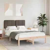 Lova Lovo rėmas su apmuštu galvūgaliu Taupe 120 x 200 cm