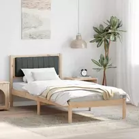 Lova Lovo rėmas su apmuštu galvūgaliu Tamsiai pilka 90 x 190 cm
