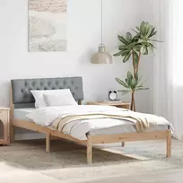 Lova Lovos rėmas Ruda ir šviesiai pilka 100 x 200 cm Pušies masyvas