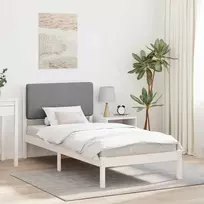Lova Lovo rėmas su apmuštu galvūgaliu Šviesiai pilka 90 x 200 cm