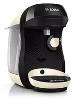 Kavos aparatas Bosch Tassimo Happy TAS107E, kapsulinis kavos virimo aparatas, 0.7 L, Coffee kapsulinis, 1400 W, rusvai gelsvas, Juodas