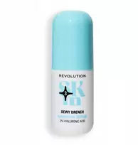 „Revolution Skincare Dewy Drench“ drėkinamasis veido serumas su hialurono rūgštimi (2 %), 30 ml