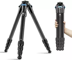 Sirui anglies pluošto trikojis fotoaparatui, 4 sekcijos, maks. 152 cm, maks. apkrova 15 kg, AM-284