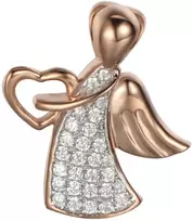 Paauksuotas sidabrinis pakabukas su cirkoniais "Angelas" Brasco 64531