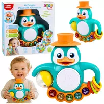 Lean Toys Interaktyvus pingvinas (turkio spalvos, oranžinis, baltas)