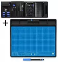 iFixit Pro Tech Toolkit + iFixit FixMat magnetische Projektmatte, ESD-geschützt - blau