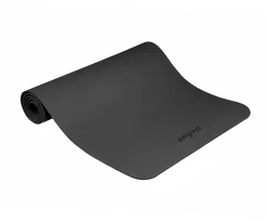 Gimnastikos kilimėlis jogai, pilatesui, fitnesui, 183x61cm, 4mm storio, TPE medžiaga, juodas, REBEL ACTIVE