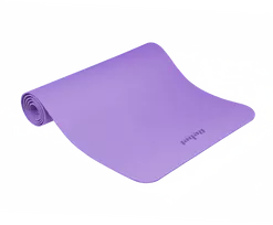 Gimnastikos kilimėlis jogai, pilatesui, fitnesui, 183x61cm, storis 4mm, TPE medžiaga, violetinė, REBEL ACTIVE