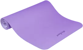 Mata gimnastyczna do ćwiczeń joga, pilates, fitness, 183x61cm, grubość 4mm, materiał TPE, violetinė, REBEL ACTIVE