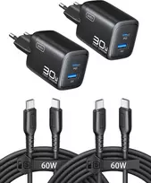 INIU USB-C kroviklis 30 W, 2 lizdų (USB-C ir USB-A), greitasis įkrovimas, GaN PD, A12-E1 (2 vnt.)