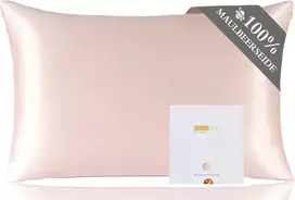 Zimasilk 100% natūralaus šilko dvipusė pagalvės užvalkalas 19 Momme 80x40 cm su užtrauktuku