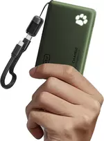 INIU išorinis akumuliatorius 10000 mAh, 45 W, PD, dvi USB-C jungtys, žalia, P41