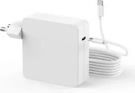 Jaysou nešiojamojo kompiuterio USB-C įkroviklis 96 W, su 2 m USB-C laidu, baltas, JHY96CE modelis