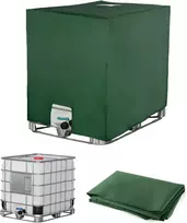 Jissta IBC talpos apsauginis uždangalas 210D Oxford, vandeniui atspari, UV apsauga, 116 x 100 x 120 cm, žalia