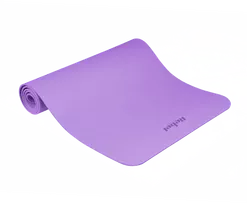 Gimnastikos kilimėlis jogai, pilatesui, fitnesui, 183x61cm, storis 1cm, TPE medžiaga, violetinė, REBEL ACTIVE