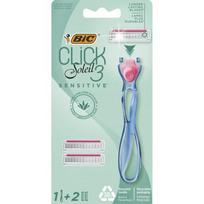 Click Soleil 3 Sensitive Razor Skustuvas su keičiamomis galvutėmis Rinkinys