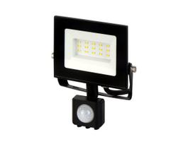 Lauko šviestuvas su judesio davikliu LED 10W neutraliai balta 230Vac, 1000lm, IP44, juodas, LUMINO, LED LINE