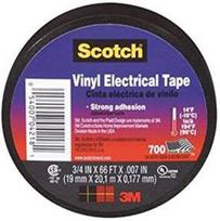 Izoliacinė juosta Scotch 700, 19mmx0.177mmx20m, juoda, 3M