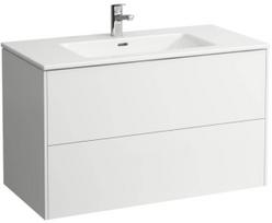 Vonios spintelė su praustuvu Laufen Pro S Slim, balta sp., 50 cm x 100 cm x 61 cm