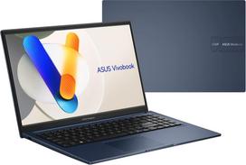 Asus Vivobook 15 X1504VA-BQ4291 Core i5-120U 15.6" FHD IPS-level display 60Hz 250 nits AG 16GB DDR5 512GB SSD Intel Graphics WLAN + Bluetooth 720p webcam 42Wh battery No OS Quiet Blue