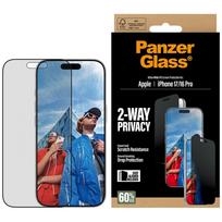 PanzerGlass ® 2-Way Privacy Screen Protector iPhone 17; 16 Pro Ultra-Wide Fit w. EasyAligner