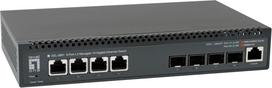 No Name LevelOne 8-Port L3 Managed 10-Gigabit Switch, 4 x 1G/2.5G/5G/10G RJ45, 4 x 1G/2.5G/10G SFP+ Uplinks