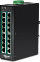 No Name Trendnet TI-PG160 network switch Unmanaged Gigabit Ethernet (10/100/1000) Power over Ethernet (PoE) Black