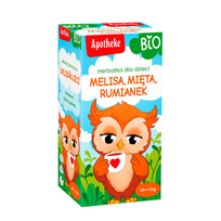 Ekologiška arbata vaikams nuo 6 mėn. – melisa, mėta ir ramunėlės – (20 x 1,5 g) 30 g