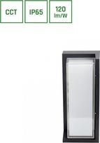 Spectrum Sieninis lauko šviestuvas Spectrum, 20W, LED, IP65, juodas,
