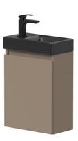 Vonios spintelė Kame Mini 40cm Kairė, be kriauklės, Cocoa brown BU/40x22-L/D15-MN