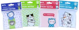 Lipnūs lapeliai M&G SO MANY CATS, 76x76 mm, 80 l., 4 rūšių - Nėra Autoriaus