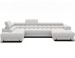 Sofa-lova Eltap Feraria, 202x358x93 cm, balta